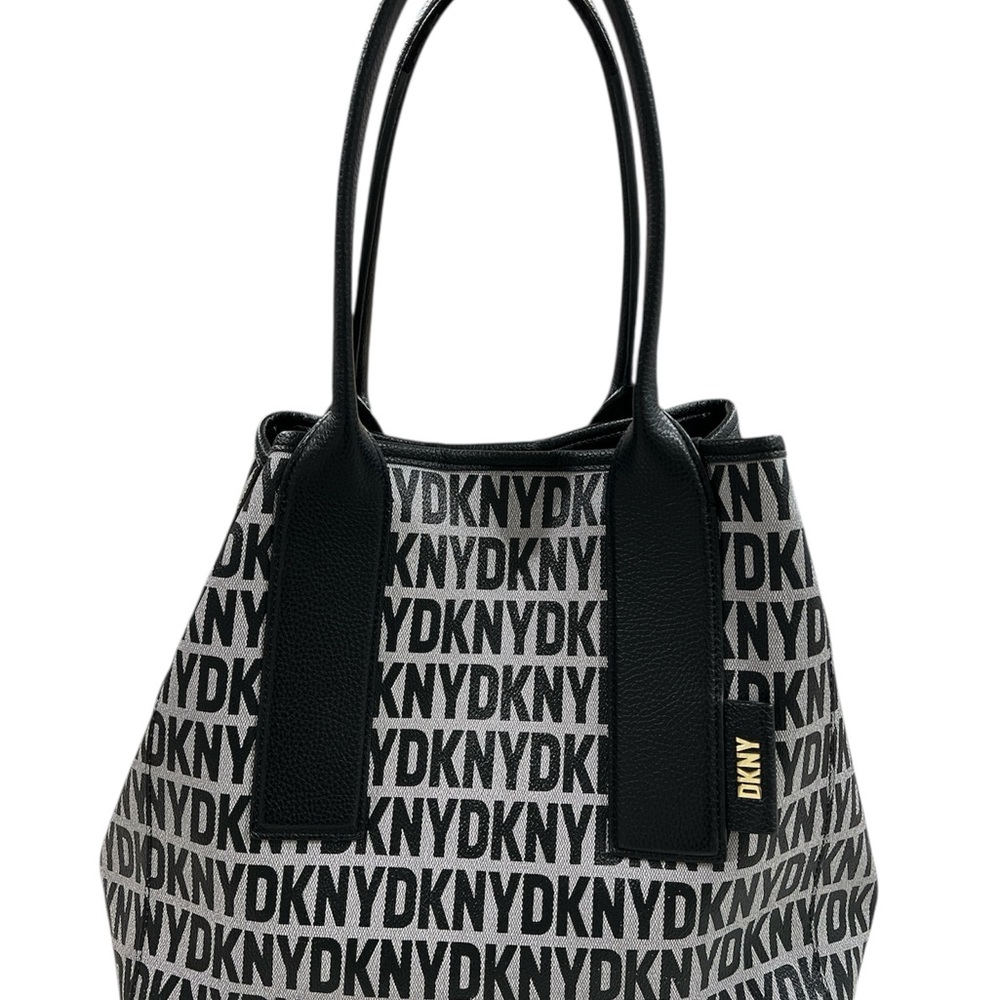 DKNY Monogram Black and Gray Tote
